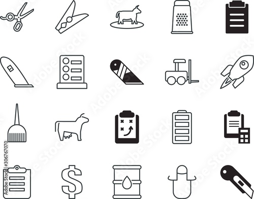 clip vector icon set such as: sales, success, wealth, dry, brush, professional, kitchenware, motor, space, frame, research, washing, storage, drum, battery, banking, american, presentation, cheese