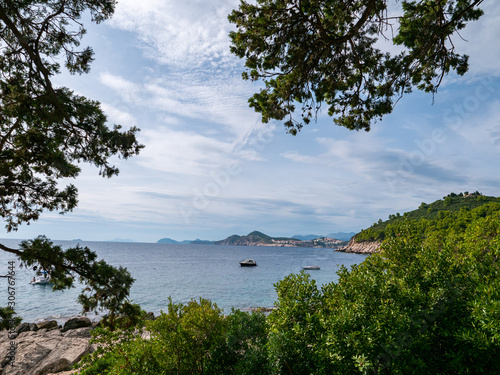 View across Dubrovnik Old Port area, Croatia