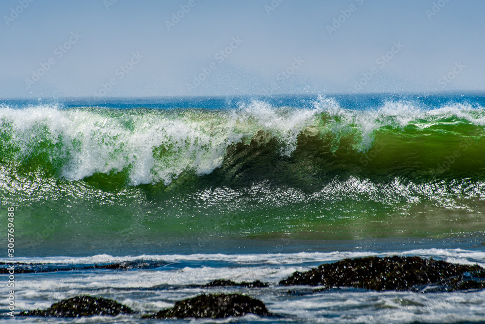 Fototapeta premium Wave near san Simeon California