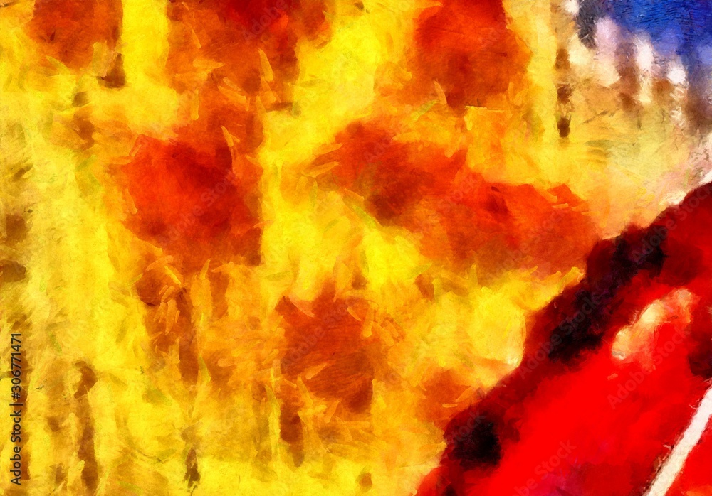 Obraz premium Abstract grunge texture background. Stock abstraction art on canvas. Realistic digital painting. Amazing simple design pattern for backdrop. Beauty HD wallpaper. Dry oil brushstrokes on canvas.