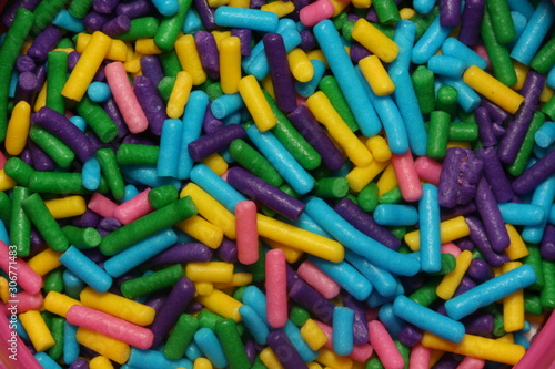 Colorful sprinkles, background 