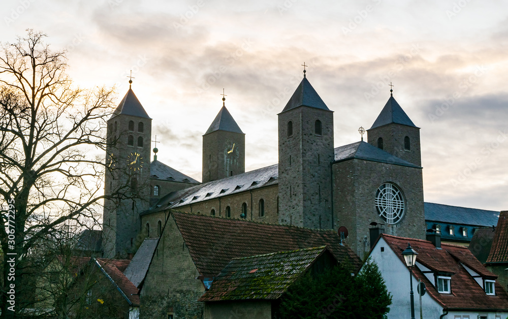 Das Kloster der Abtei Münsterschwarzach - obrazy, fototapety, plakaty 