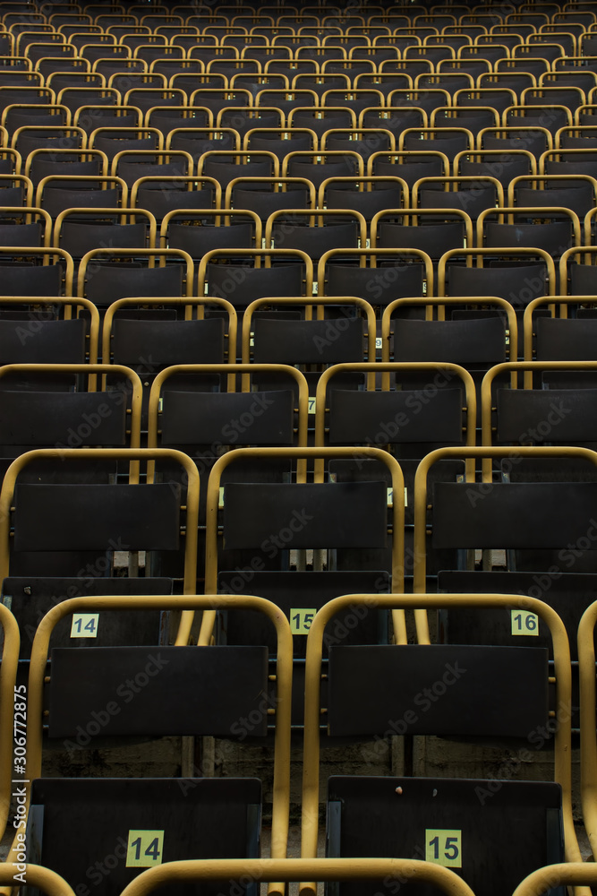 Fototapeta premium Rows of empty seats