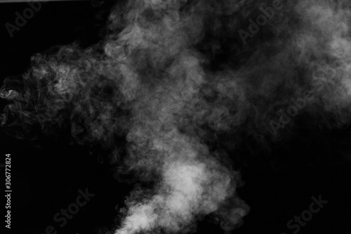 Black and White Smoke Column