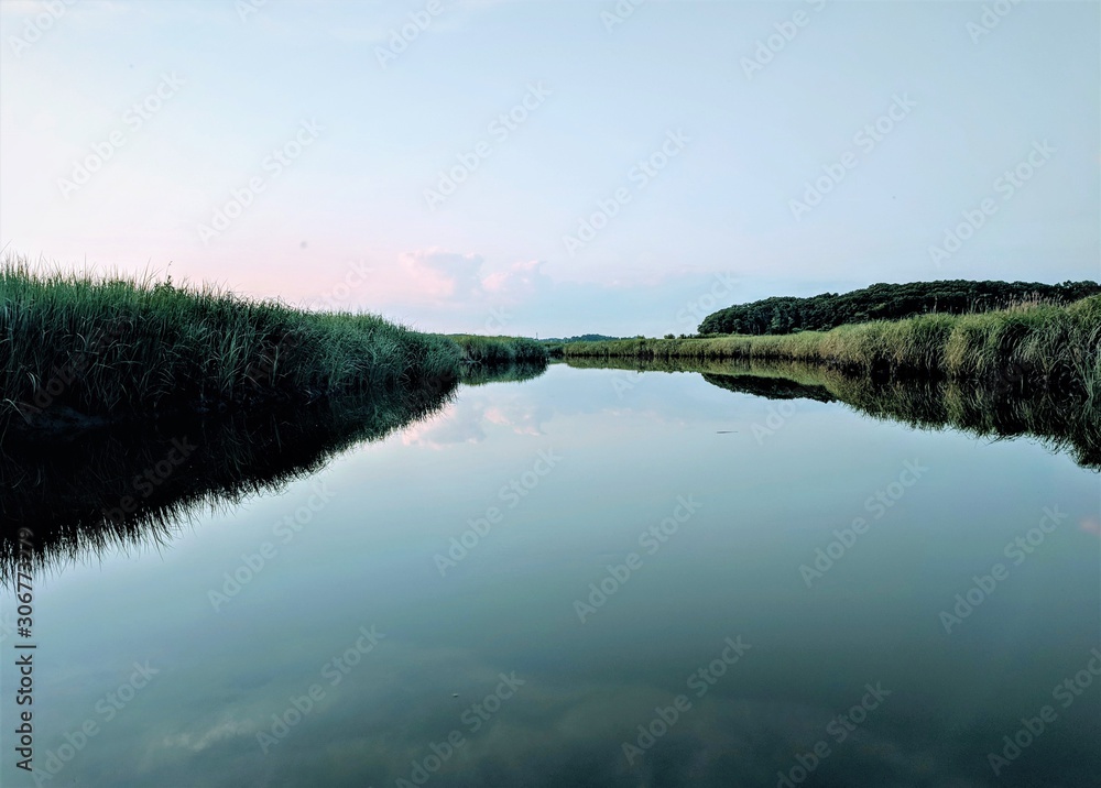 Lake reflection of Blue Sky