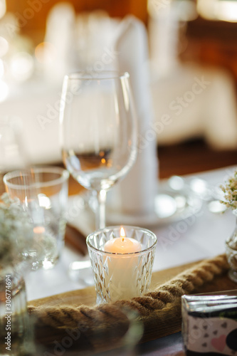 table arrangement at an event