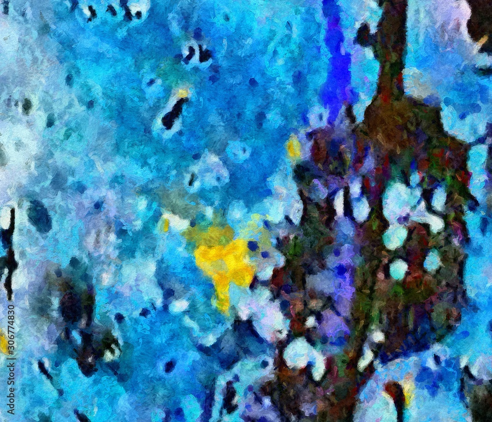 Obraz premium Abstract painting oil background texture.