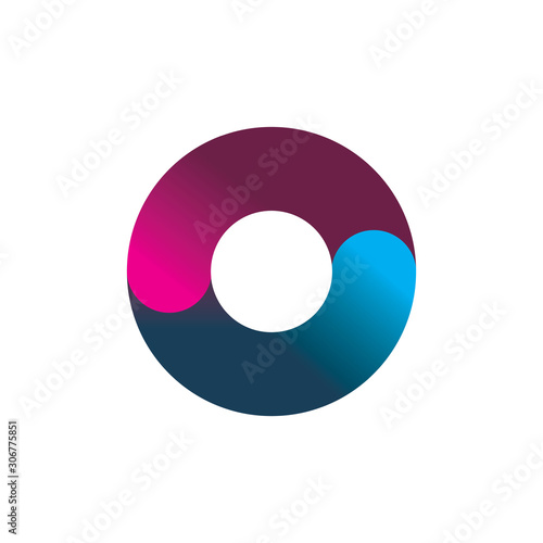 circle balance color logo design