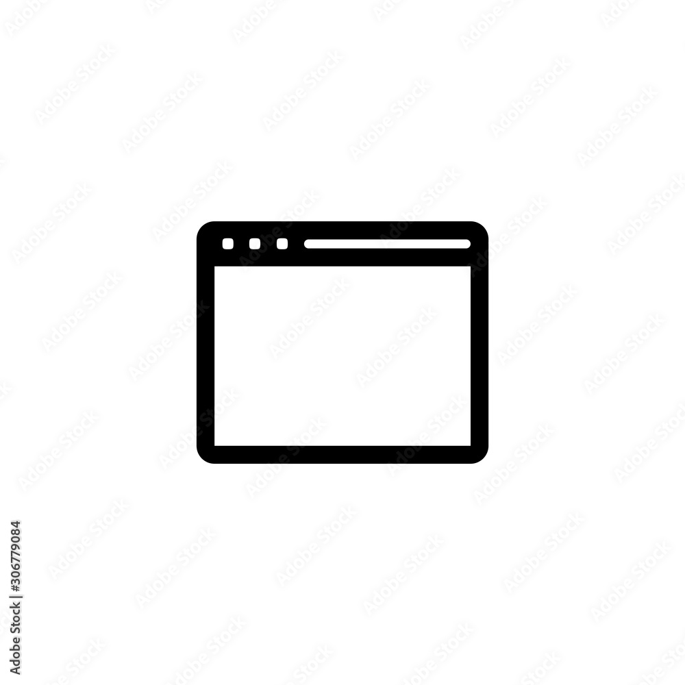 Web window icon. Web site symbol. Logo design element Web window icon. Web site symbol. Logo design element