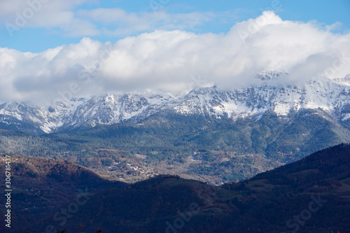 Belldone mountain view from Meylan near Grenoble
