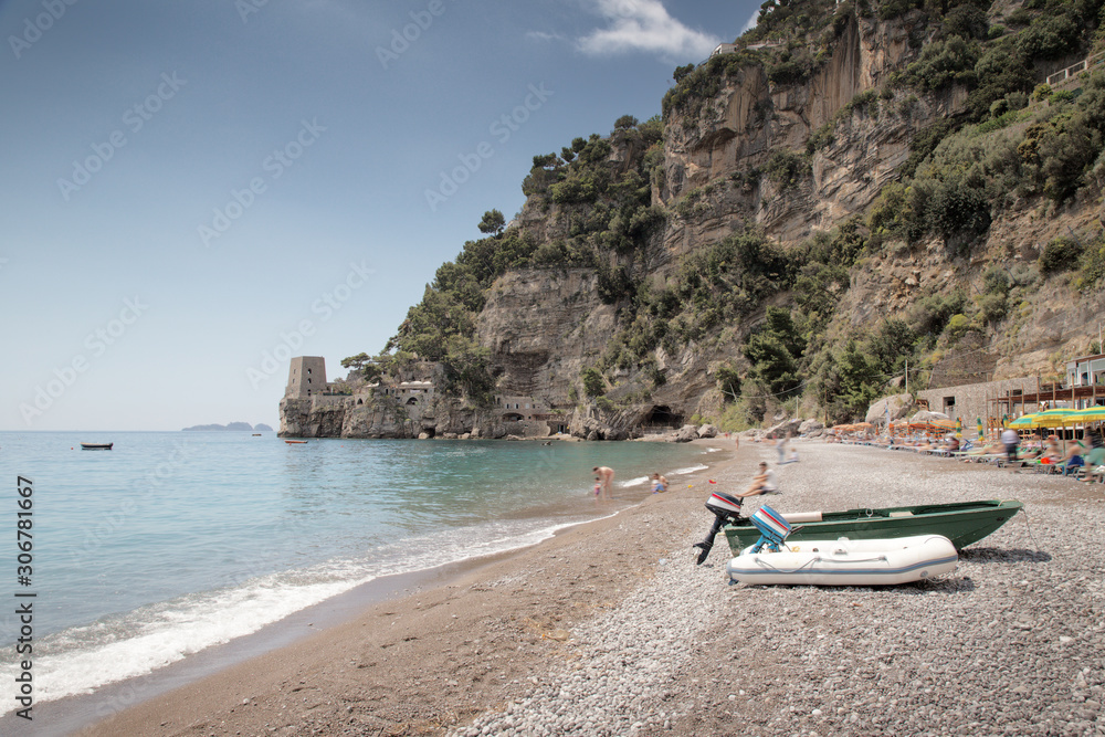 beach seascape image in italy