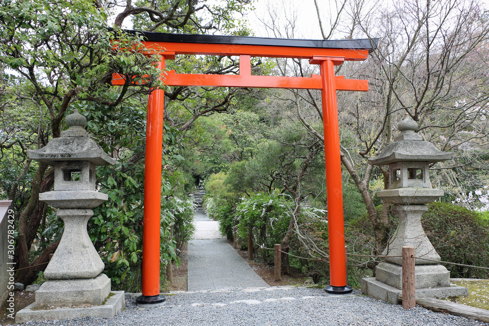 red gate in Japan Torii