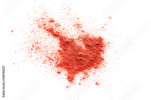 ground red pepper on a white background © Lifefoto
