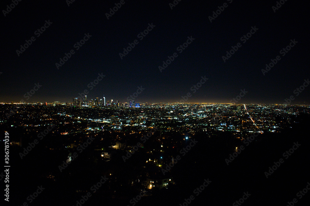 Obraz premium city at night in Los Angeles
