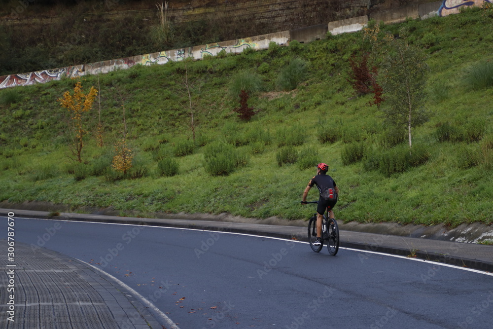 Biking in an urban environment