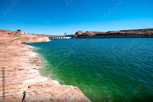 Glen Canyon Dam and lake Powell