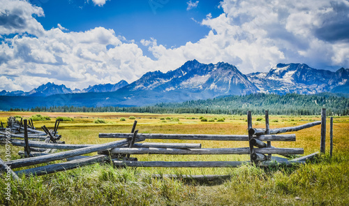 Canvas Print Sawtooth Mountains in Stanley, ID