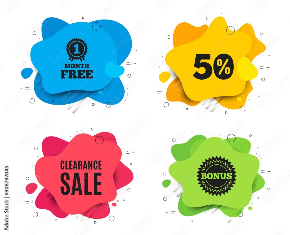 Stock clearance sale symbol special offer price Vector Image
