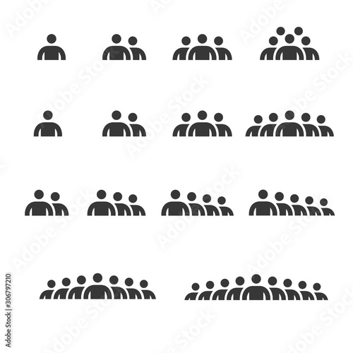 People Icons work group Team Vector