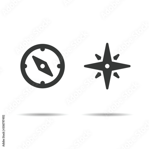 map marker icon location vector ,compass, guide