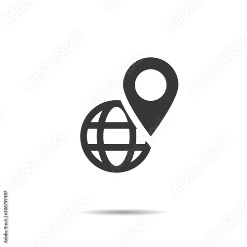 map marker icon location vector