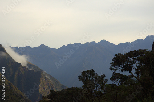 Andes mountains in  early morning