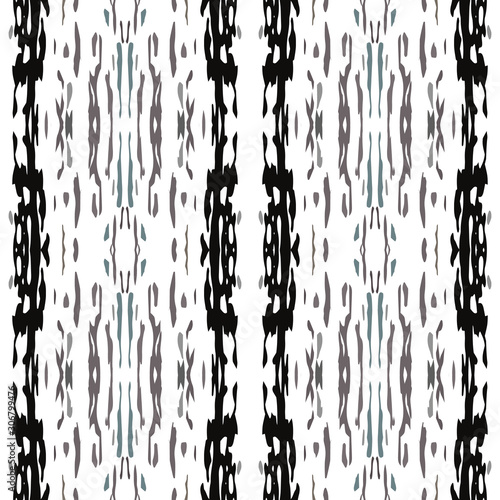 Ikat, Tie Dye. Batik, Hand Drawn Ornament. 