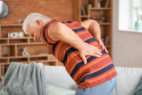 Senior man suffering from b...