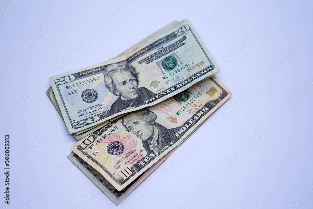 up and down money stock investment concept with white copy space up and down money stock investment concept with white copy space