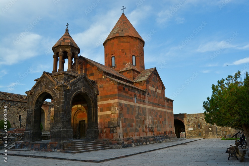 The Khor Virap Church in Armenia.It is a place visited by tourists going to Armenia.