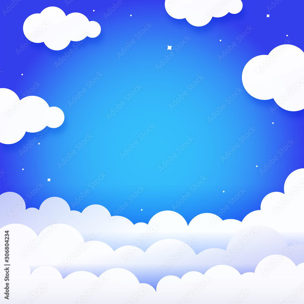 Beautiful blue sky clouds for background