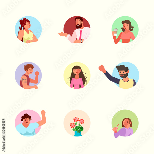 Neighbors characters in apartment 
