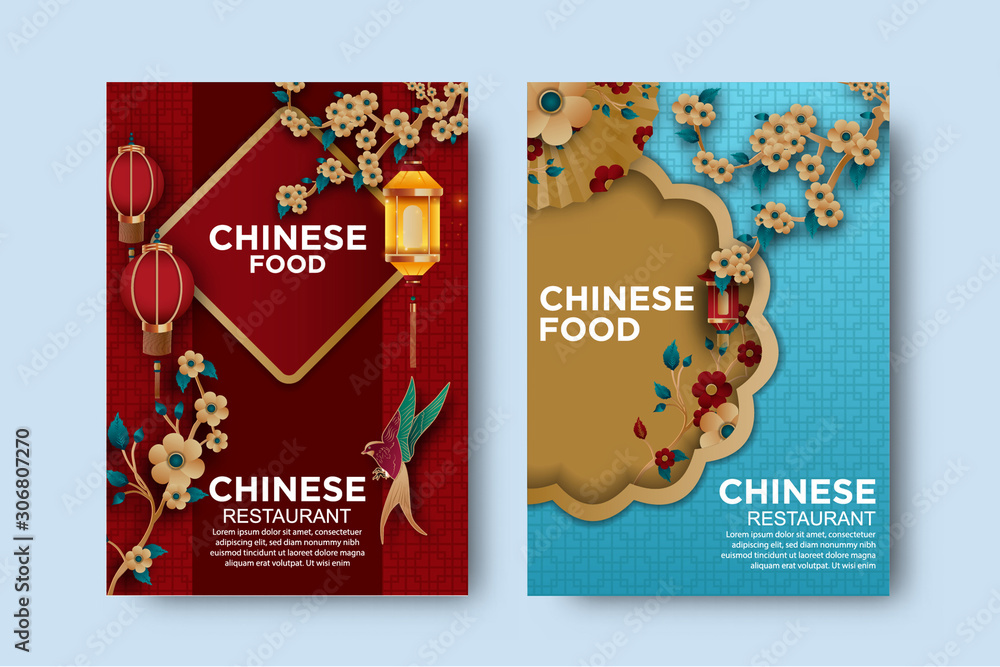 Obraz premium cover design Chinese food
