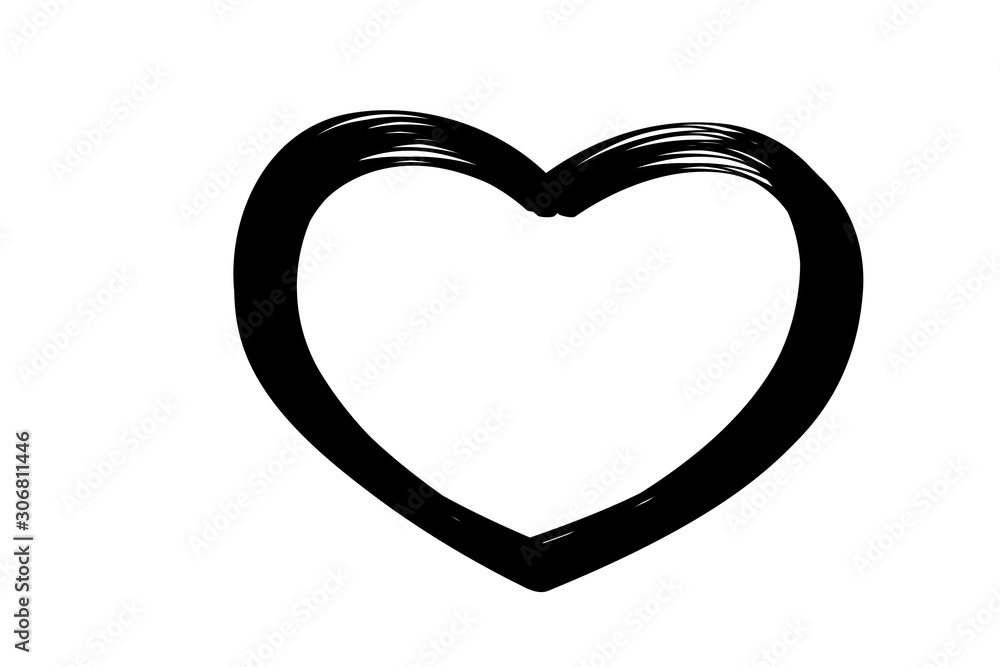 heart isolated on white background heart isolated on white background