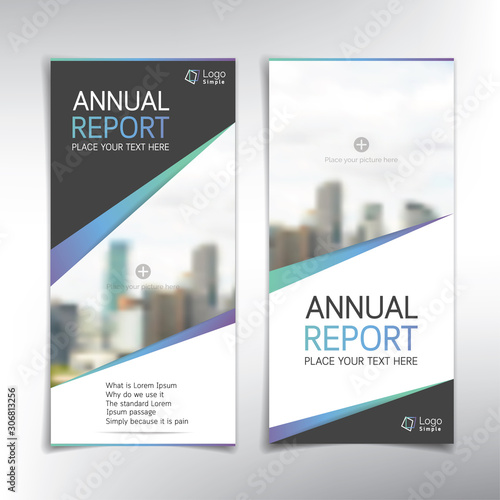 Vertical banner vector background template