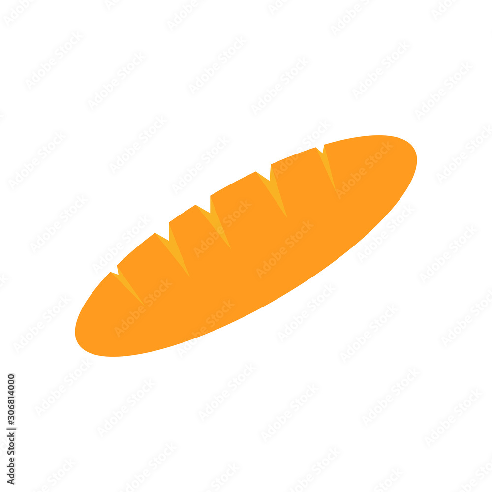 Bread icon flat design style. vector illustration Bread icon flat design style. vector illustration