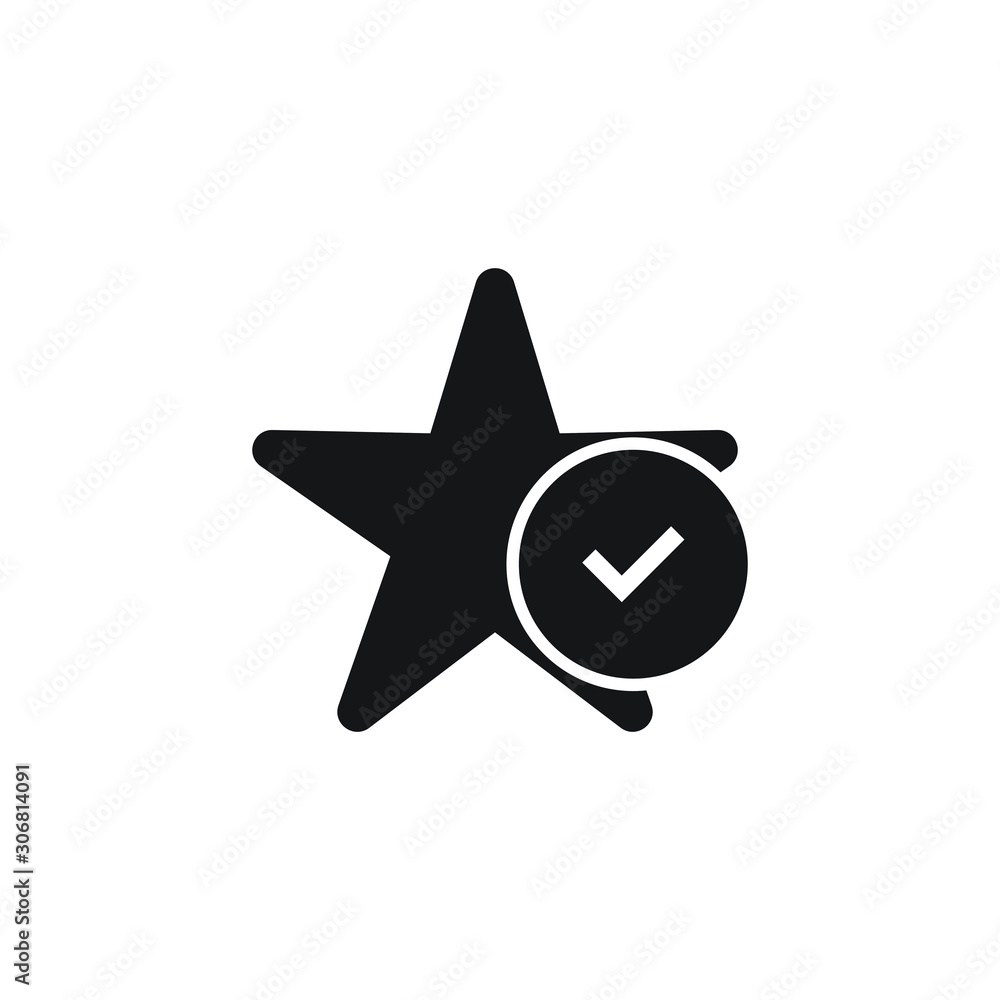 business value icon. with a checkmark symbol in a circle. vector illustration business value icon. with a checkmark symbol in a circle. vector illustration