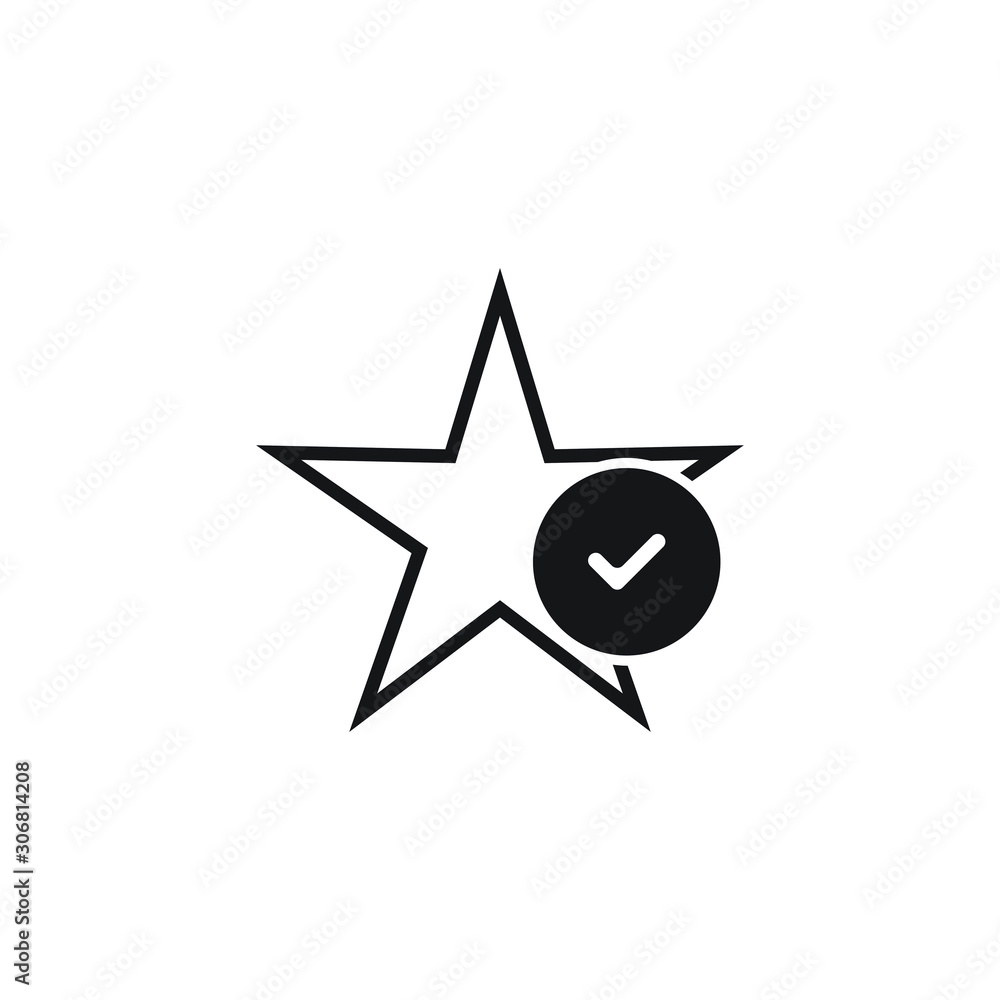 business value icon. with a checkmark symbol in a circle. vector illustration business value icon. with a checkmark symbol in a circle. vector illustration
