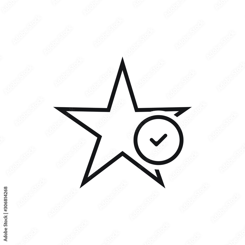 business value icon. with a checkmark symbol in a circle. vector illustration business value icon. with a checkmark symbol in a circle. vector illustration