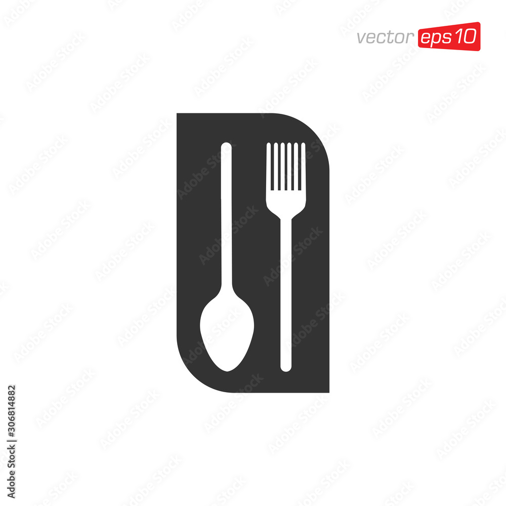 Cutlery Icon Design Vector Template Cutlery Icon Design Vector Template