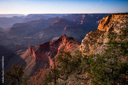 Sunset over the Grand Canyon National Park from Mohave Point