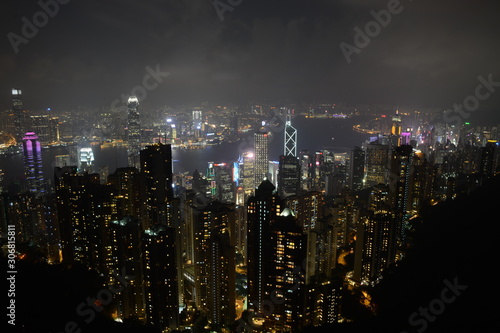 hong kong city at night © NAVIGATORJ