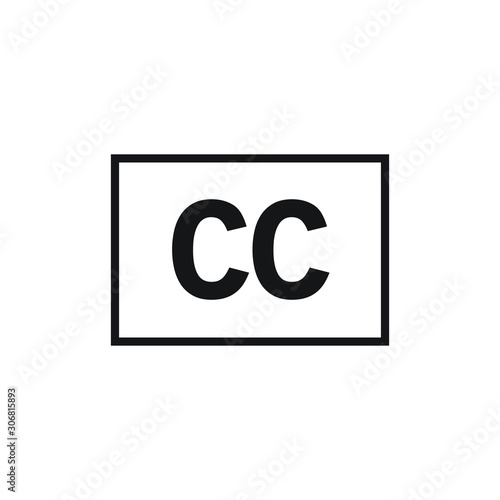 Closed captioning icon vector illustration.
