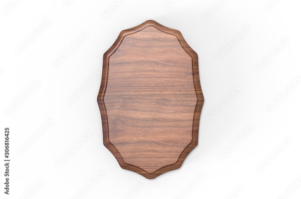 Blank Wood Plaque Template And Mock up. 3d render illustration. Blank Wood Plaque Template And Mock up. 3d render illustration.