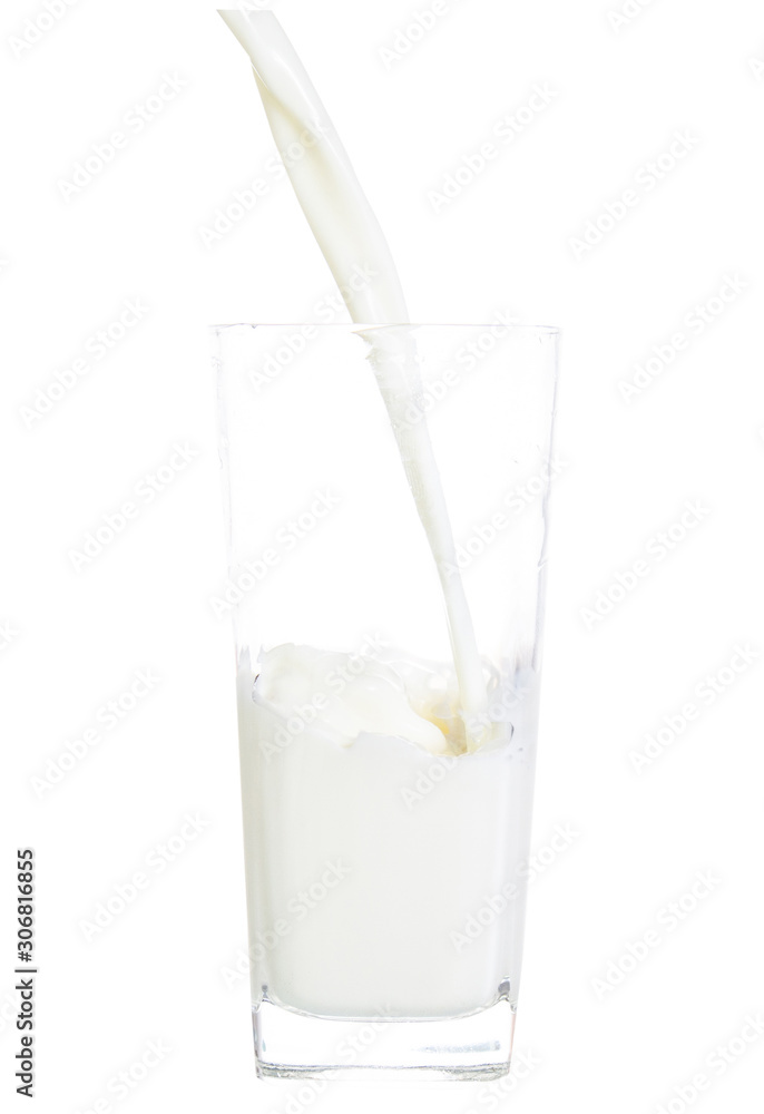 clipping path fresh milk isolated on white background clipping path fresh milk isolated on white background
