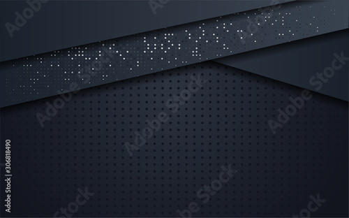 dark abstract background black overlap layers