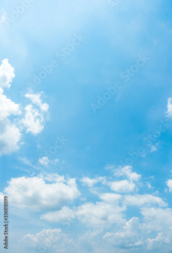 Canvas Print clear blue sky background,clouds with background.