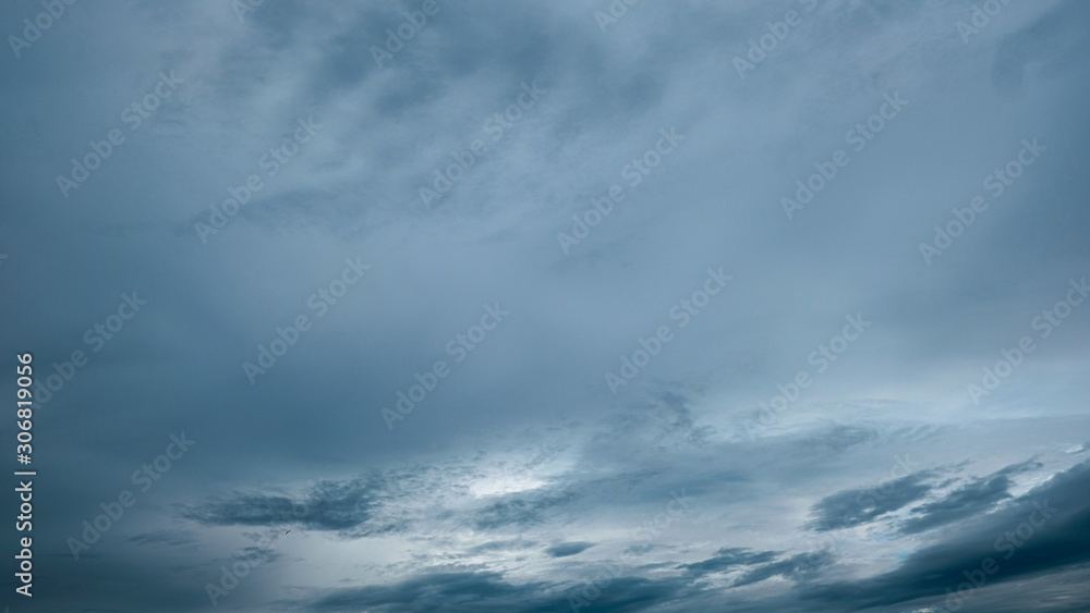 dark storm clouds with background,Dark clouds before a thunder-storm.