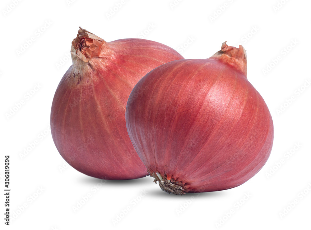 Fototapeta premium Red onion isolated on white background