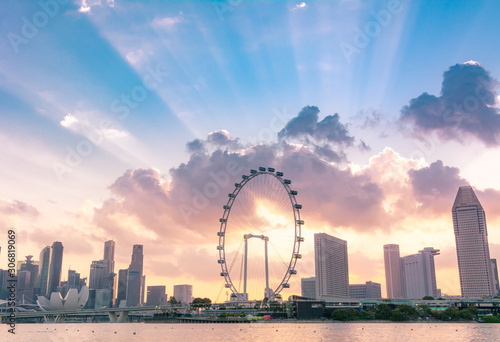 Photography The most beautiful Viewpoint marina bay in Singapore city.